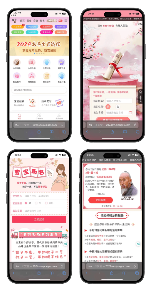图片[1]-2025龙年运势测算网站源码 风水起名/八字算命/算财运姻缘/易经周易/占卜/开源