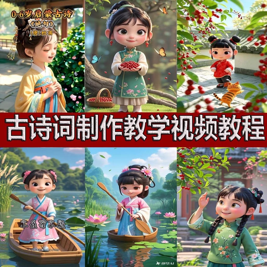 图片[2]-利用AI把诗词内容变成视频让古诗词中的美景“活”起来